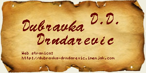 Dubravka Drndarević vizit kartica